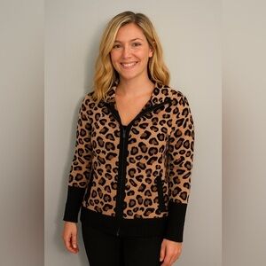 Rachel Zoe Cheetah Cardigan​​ Size Small